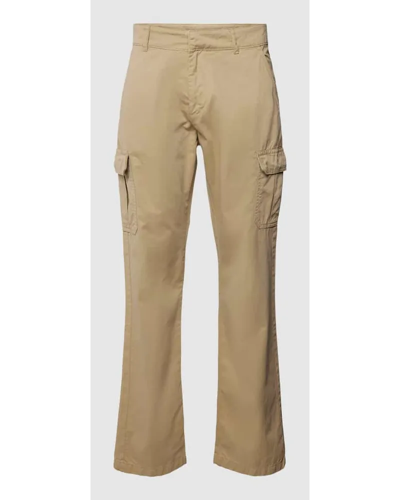 Urban Classics Straight Leg Fit Cargohose in unifarbenem Design Sand