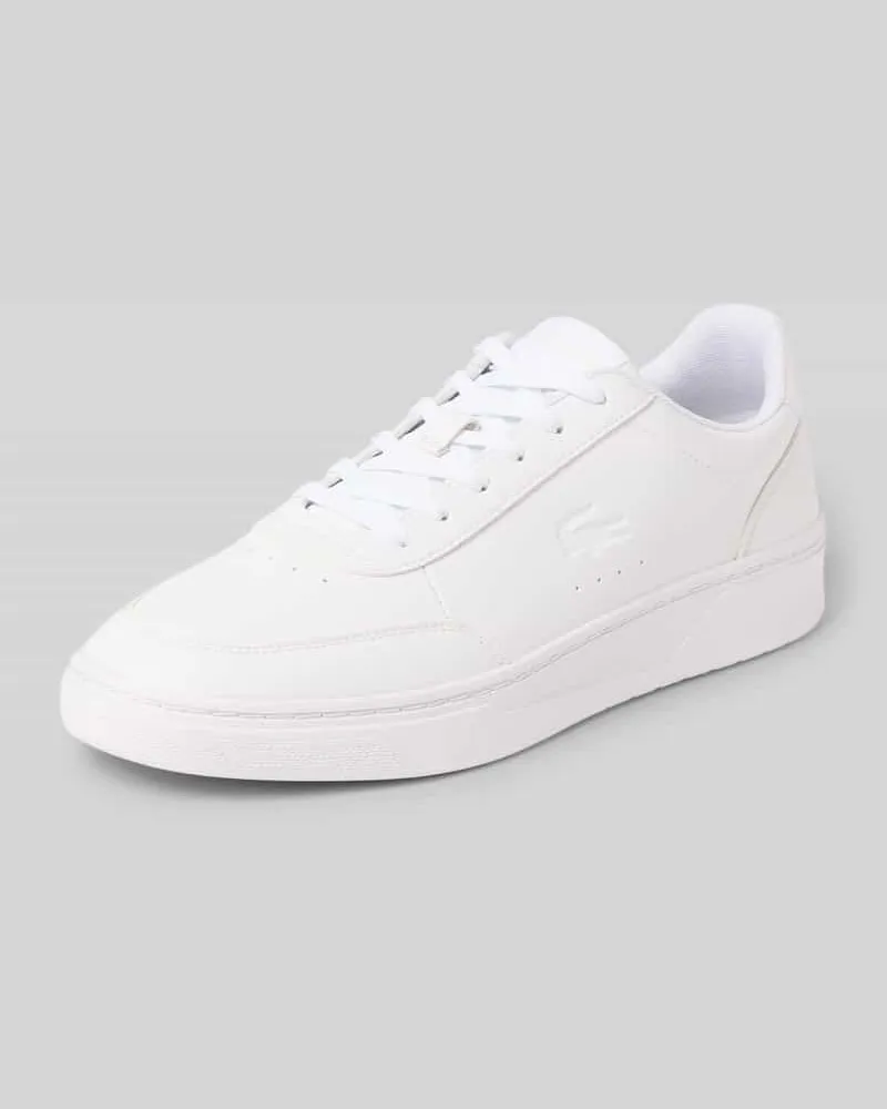 Lacoste Low Top Sneaker aus echtem Rindsleder Weiss