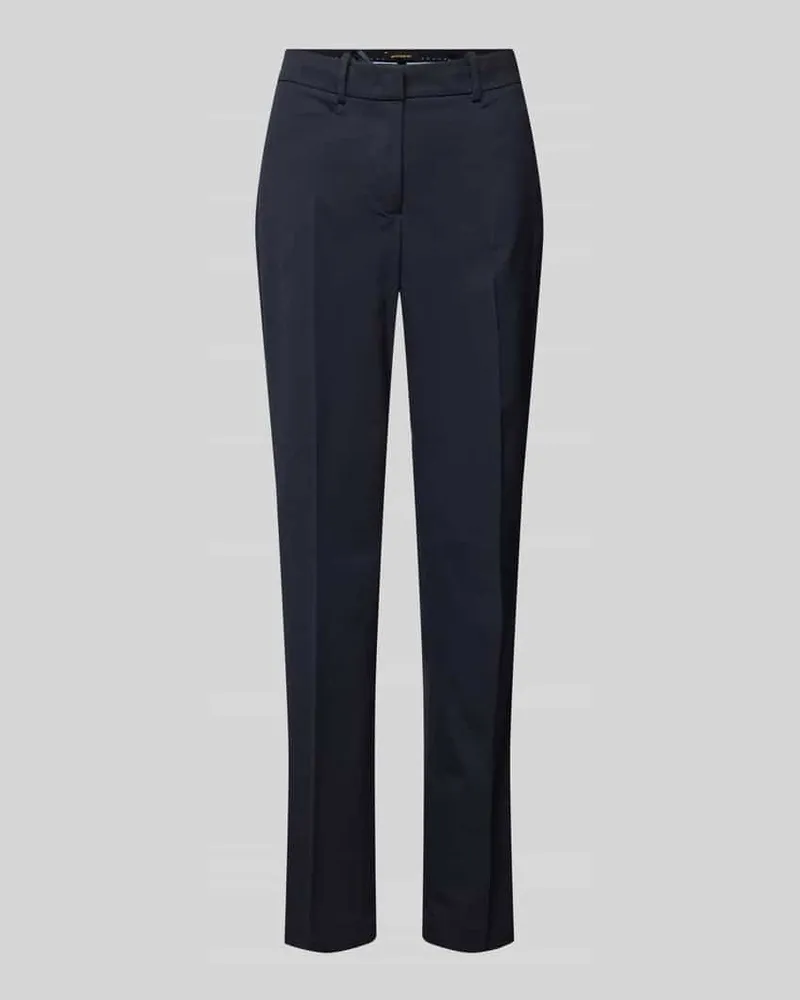 More & More Chino mit Bundfalten Modell 'Hedy Marine