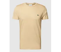 T-Shirt in unifarbenem Design Modell 'Supima