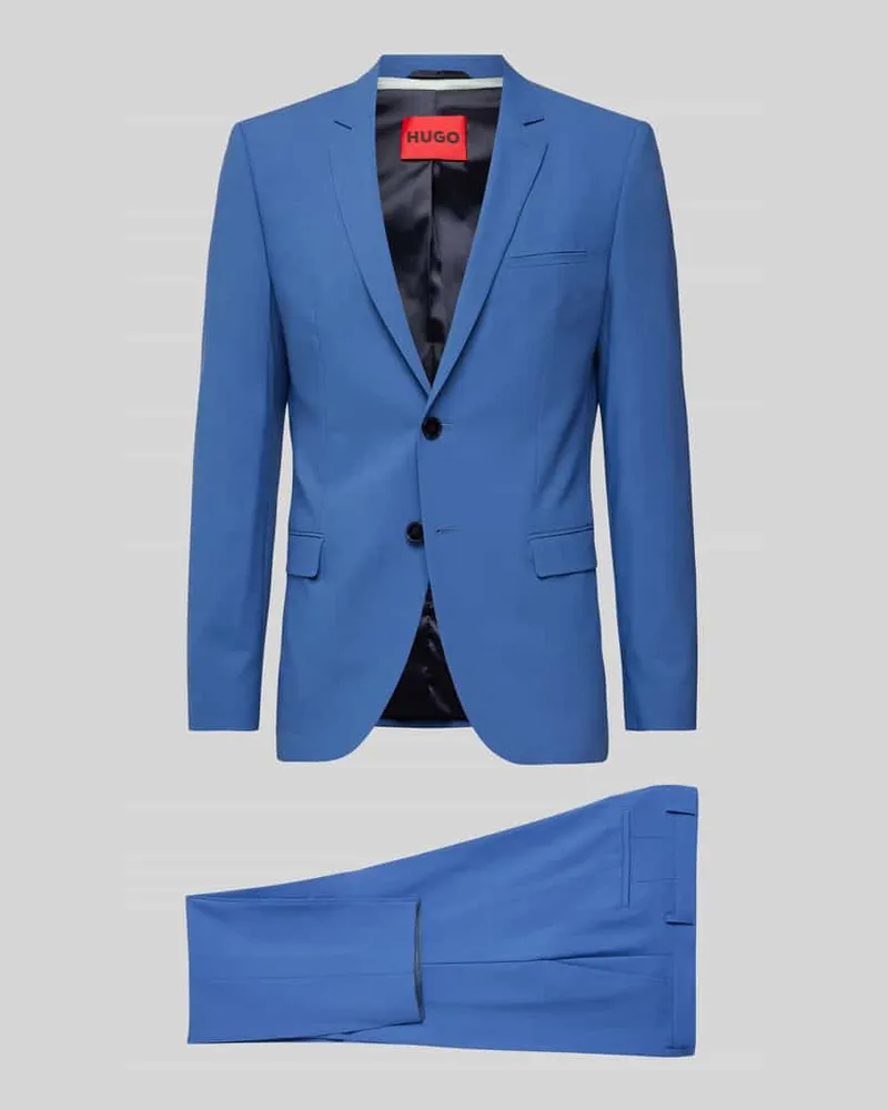 HUGO BOSS Slim Fit Anzug mit 2-Knopf-Sakko Modell 'Arti/Hesten Aqua