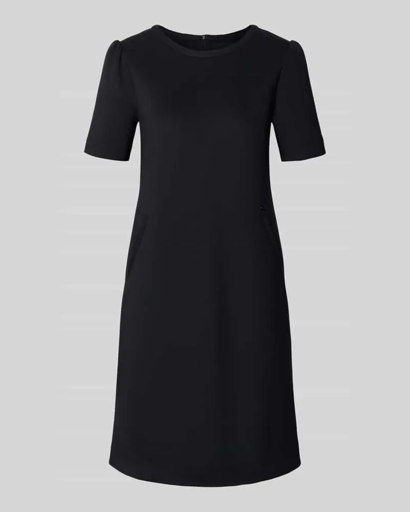 Marc Cain Knielanges Kleid mit seitlichen Eingrifftaschen Black