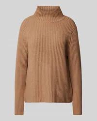 (THE MERCER) N.Y. Strickpullover aus Kaschmir mit Stehkragen Camel