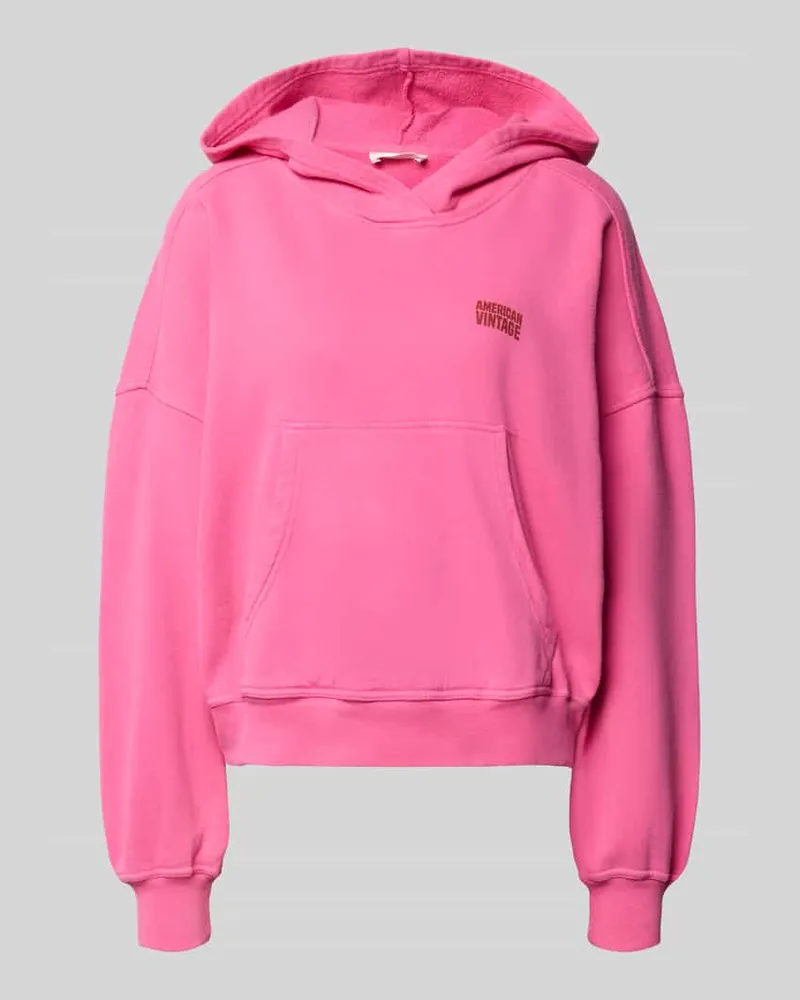 American Vintage Hoodie mit Känguru-Tasche Modell 'PLIZZY Pink