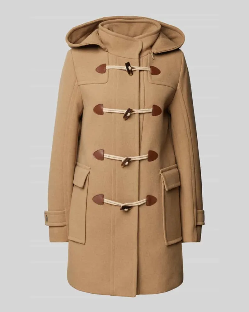 White Label Dufflecoat mit Pattentaschen Camel