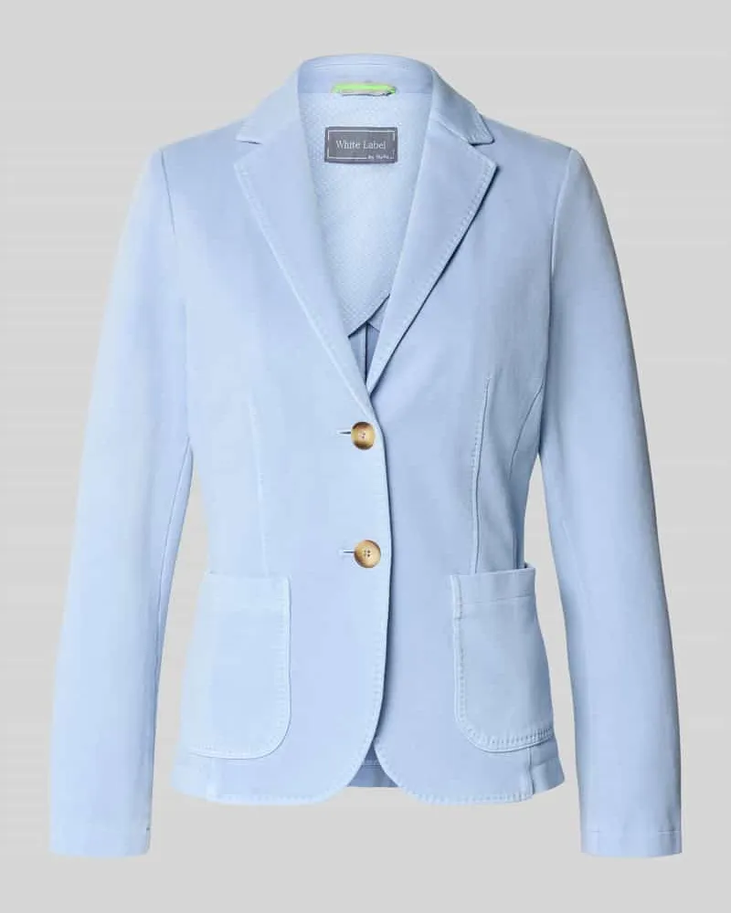 White Label Regular Fit Blazer mit Reverskragen Hellblau