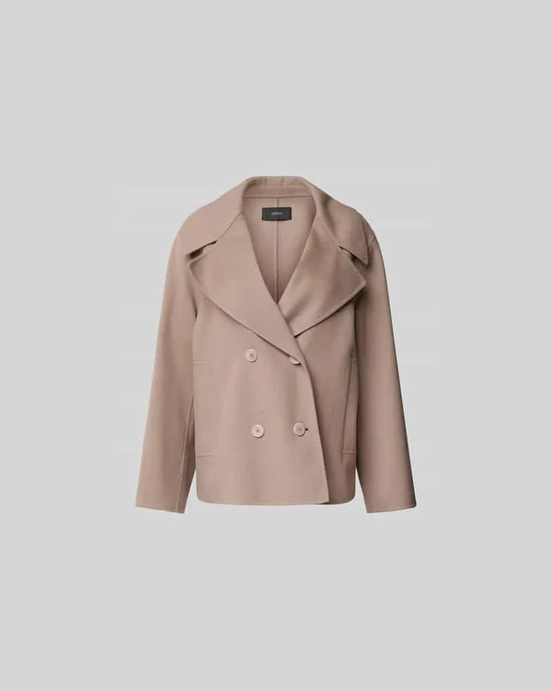 Joseph Mantel mit Eingrifftaschen Hellbraun