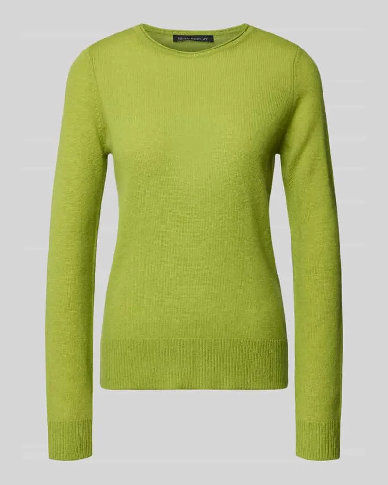 Betty Barclay Strickpullover aus Kaschmir mit Rundhalsausschnitt Lind