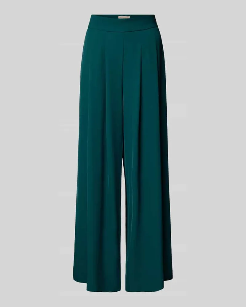 Rinascimento Wide Leg Stoffhose mit Raffungen Gruen