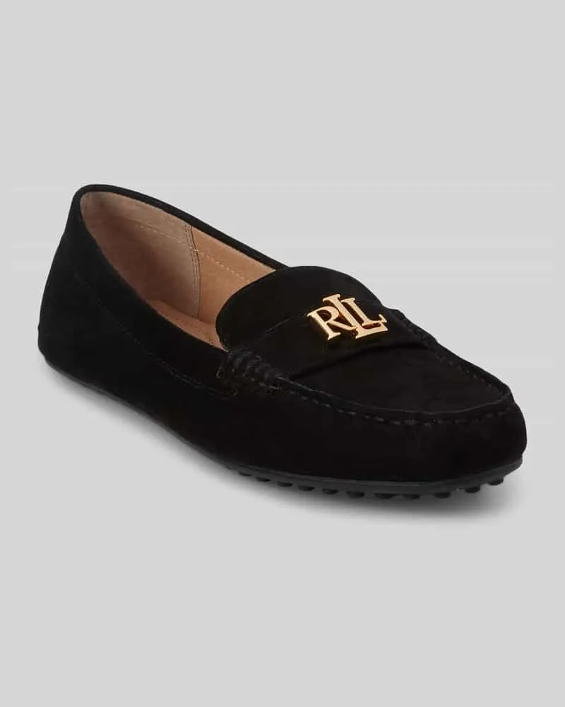 Ralph Lauren Slipper mit Label-Detail Modell 'BARNSBURY Black