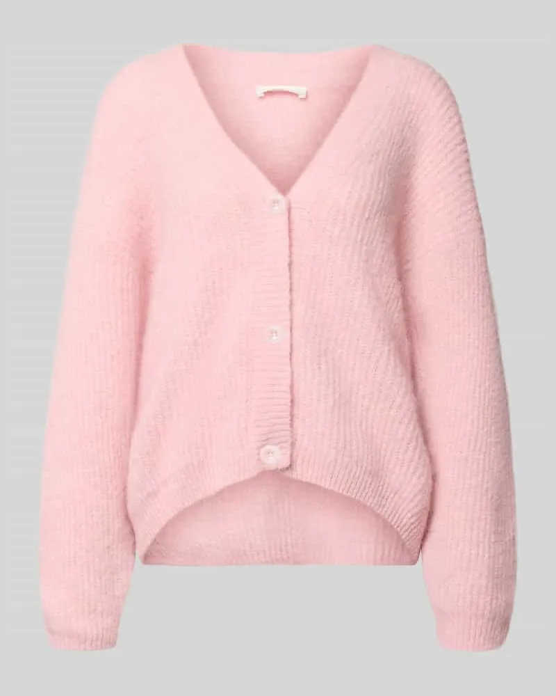 American Vintage Cardigan mit V-Ausschnitt Modell 'EAST Hellrosa