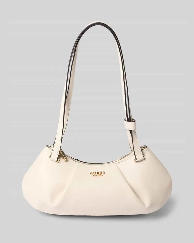 Guess Shoulder Bag in Leder-Optik Modell 'Amorette Offwhite