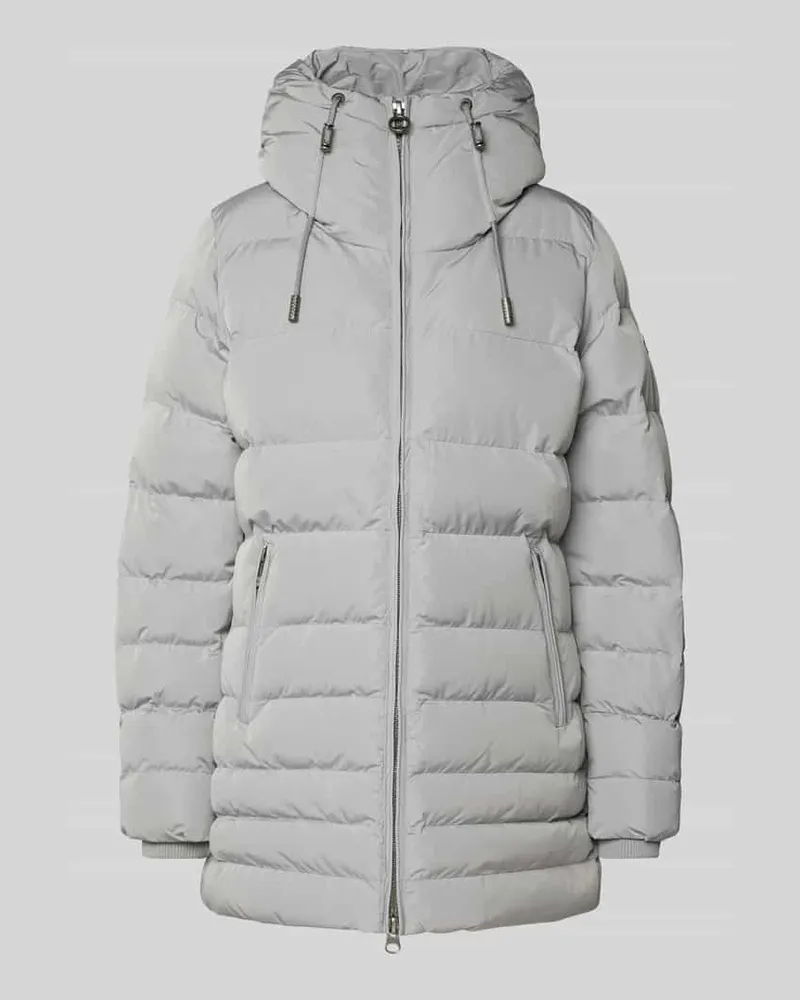 Wellensteyn Steppjacke mit Kapuze Modell 'CORDOBA Hellgrau