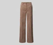 Wide Fit Cordhose mit Bügelfalten Modell 'Amelie