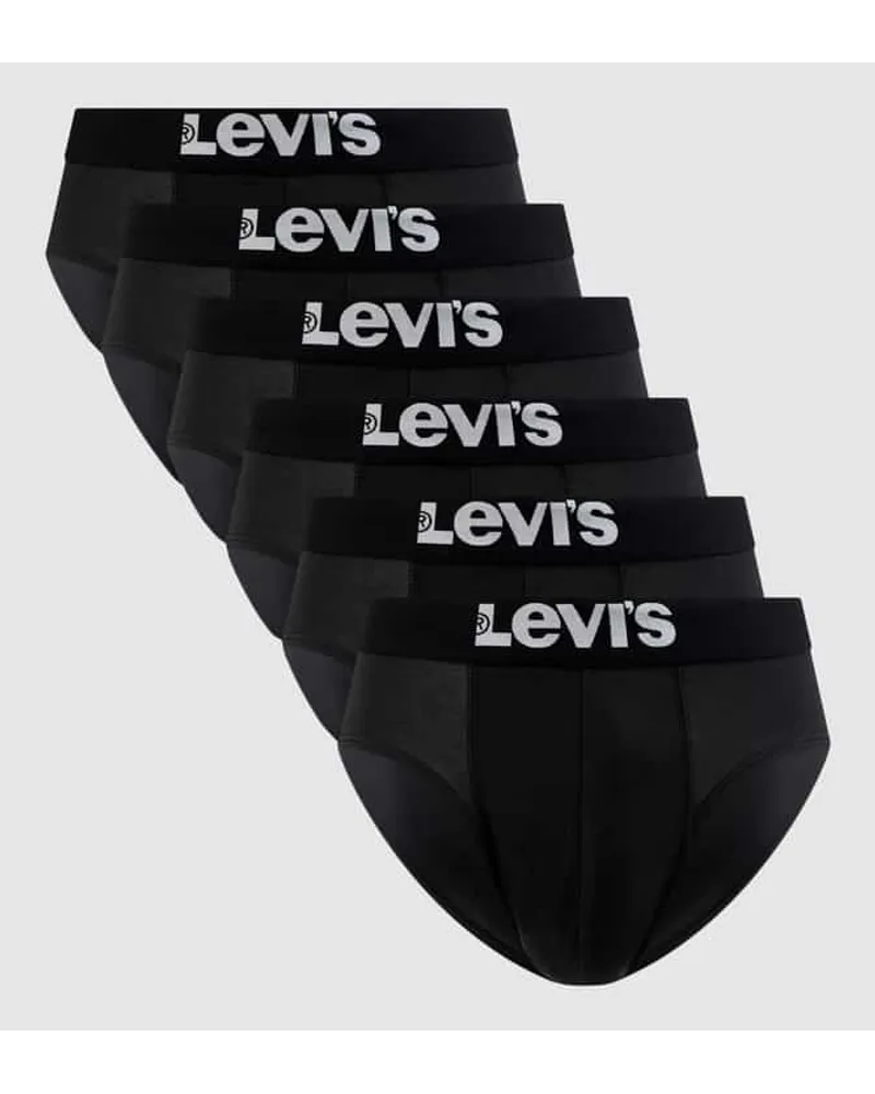 Levi's Slip mit Stretch-Anteil im 6er-Pack Black