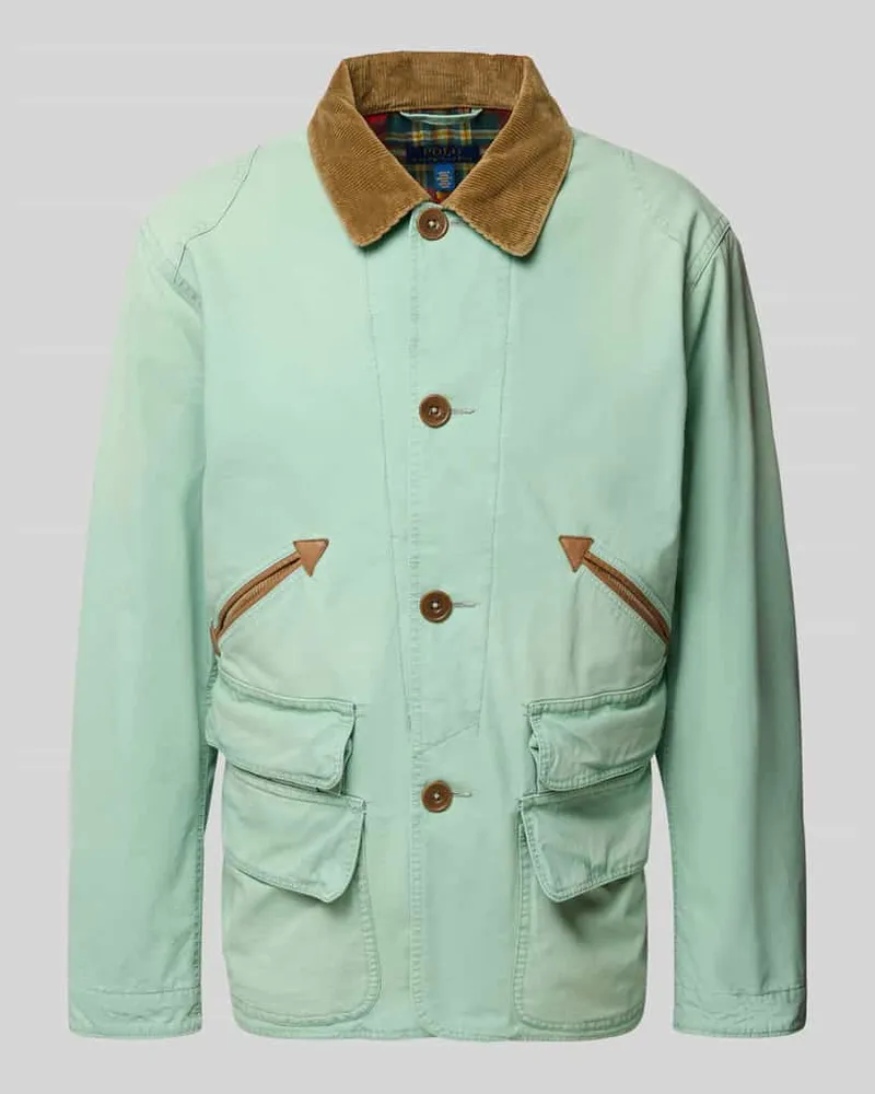 Ralph Lauren Jacke mit Kentkragen Mint