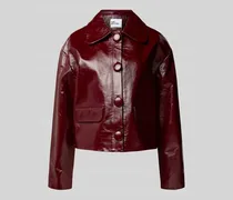 Jacke in Leder-Optik