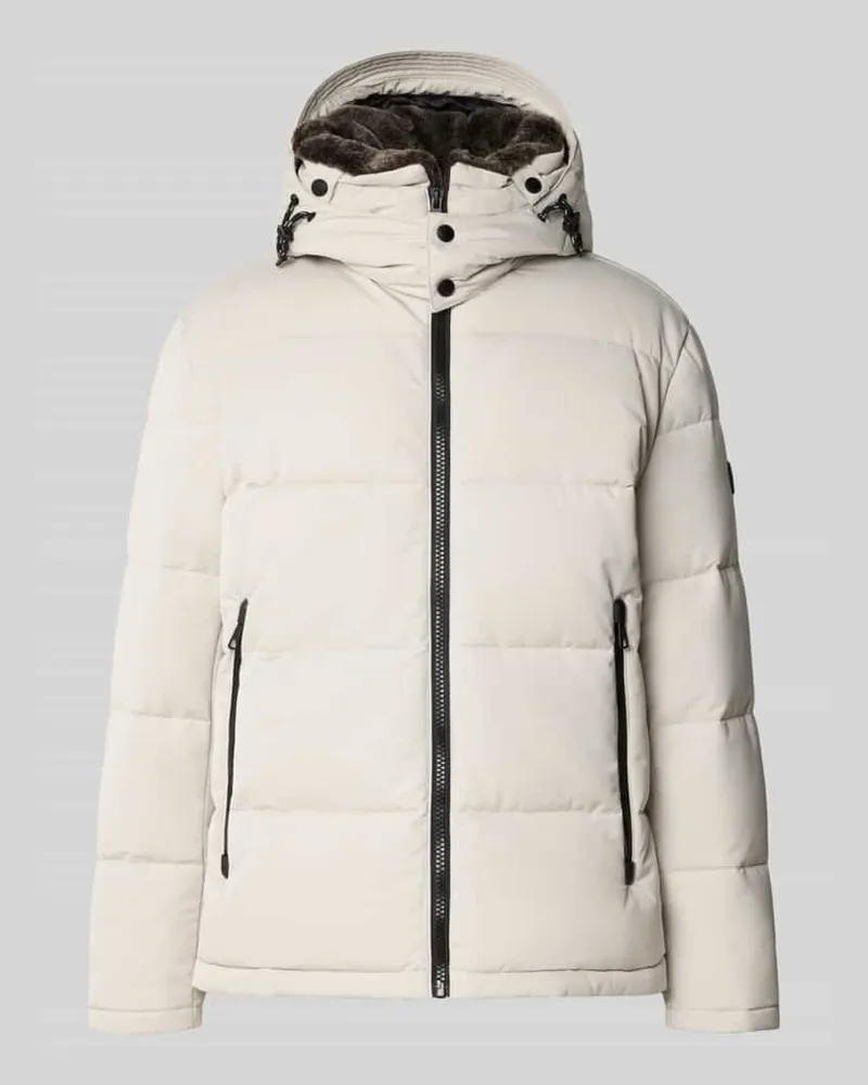 Strellson Regular Fit Steppjacke mit Reißverschlusstaschen Modell 'ARCOLA Offwhite