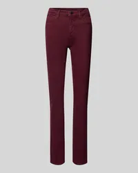 Brax Slim Fit Jeans mit Gürtelschlaufen Modell 'Style.Mary Thermo Aubergine