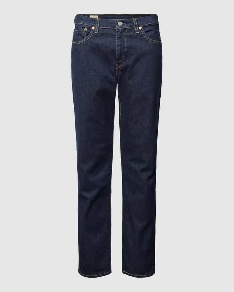 Levi's Tapered Fit Jeans mit Stretch-Anteil Modell "502 ROCK COD Dunkelblau