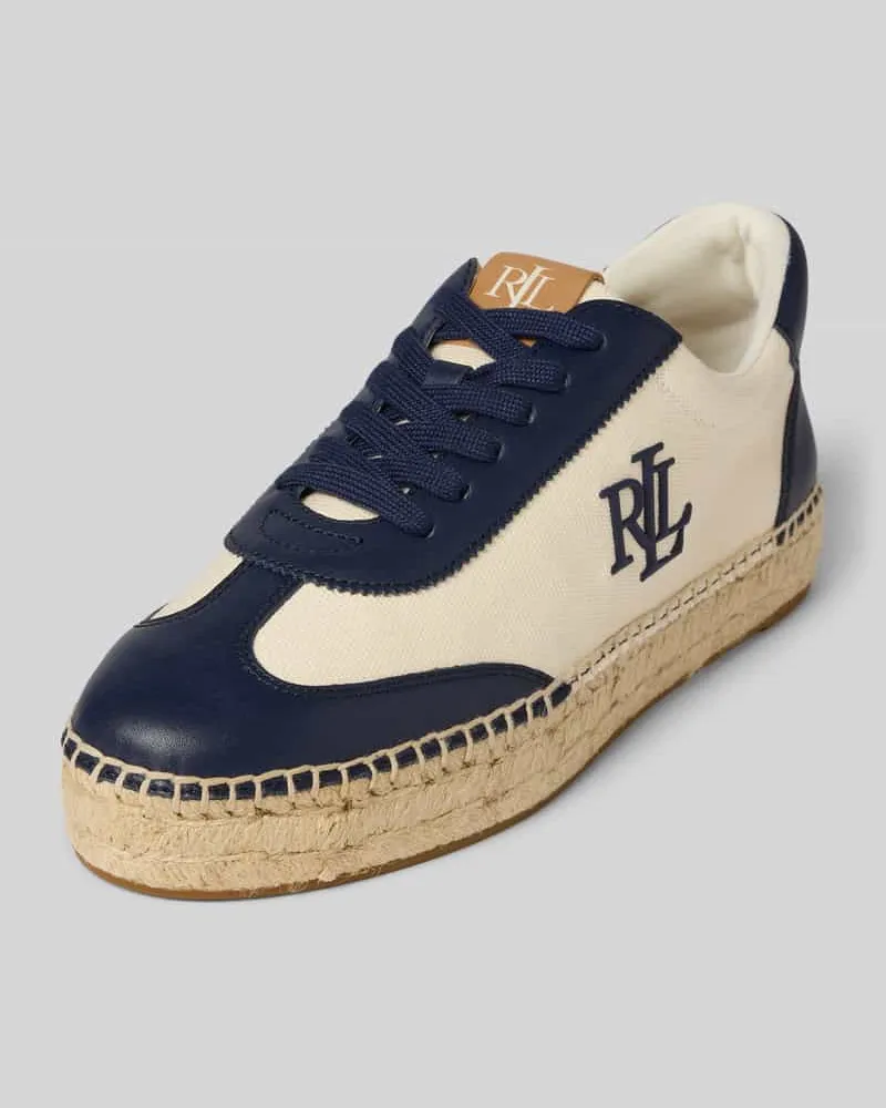 Ralph Lauren Sneaker aus Leder-Textil-Mix Modell 'LUIZE Marine