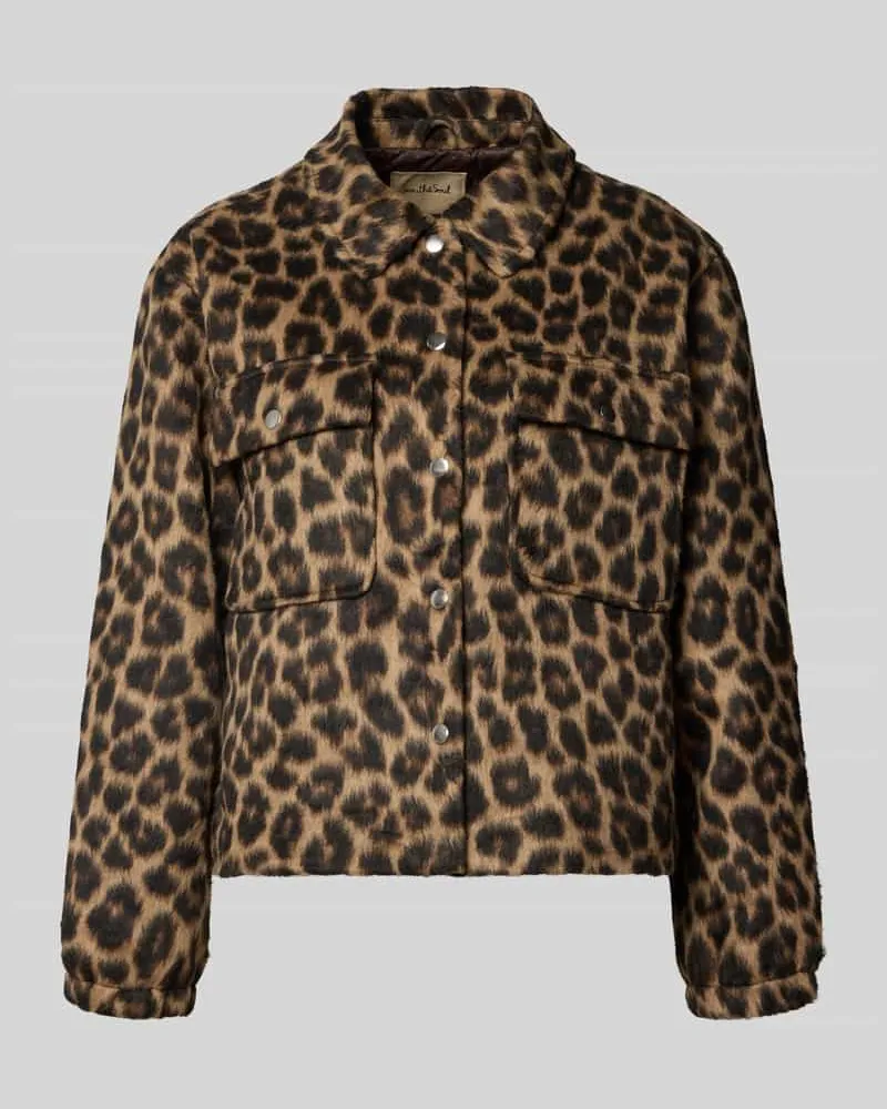 Smith & Soul Blouson aus Kunstfell Mittelbraun