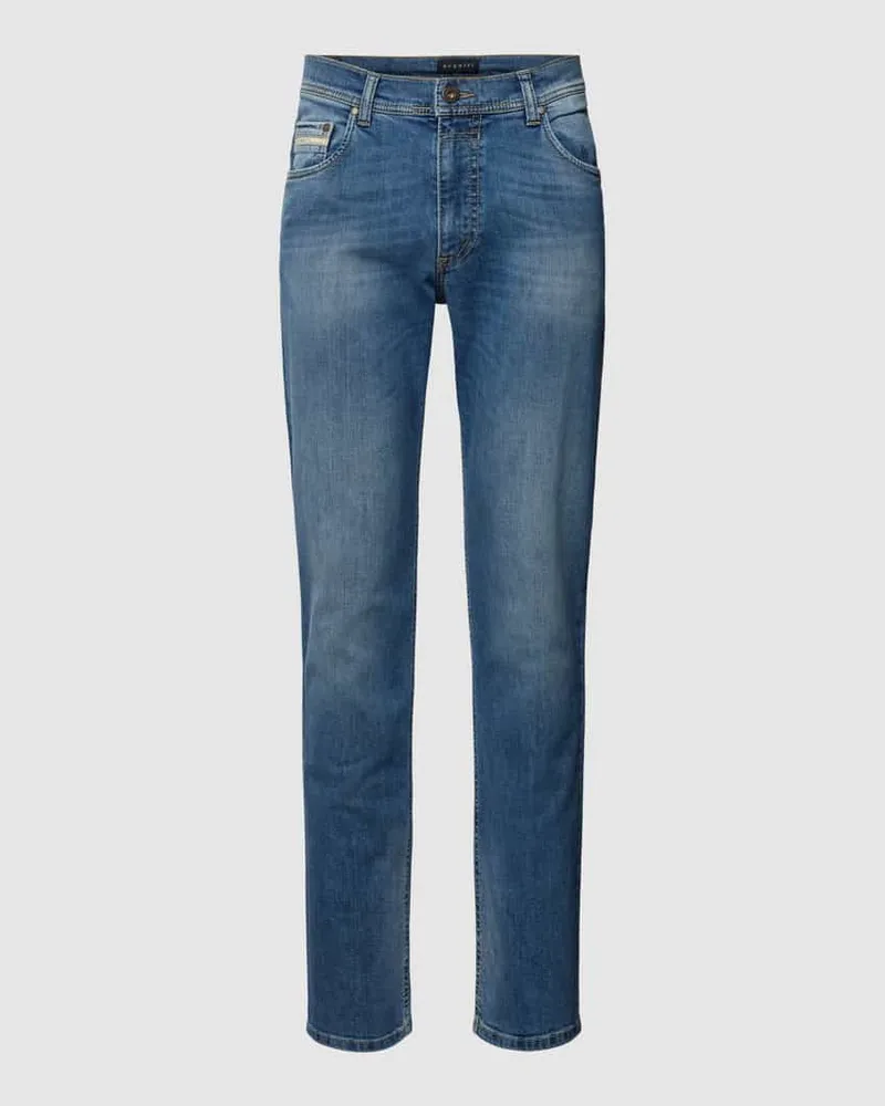 Bugatti Modern Fit Jeans mit Stretch-Anteil Blau