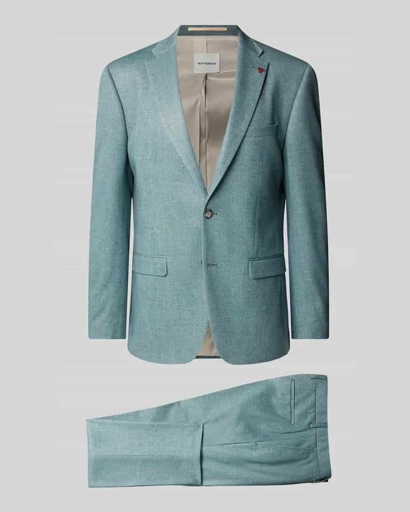Roy Robson Regular Fit Anzug mit Reverskragen Rauchblau