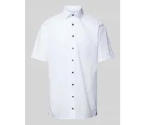 Modern Fit Business-Hemd mit Allover-Muster Modell 'Bergamo Kent