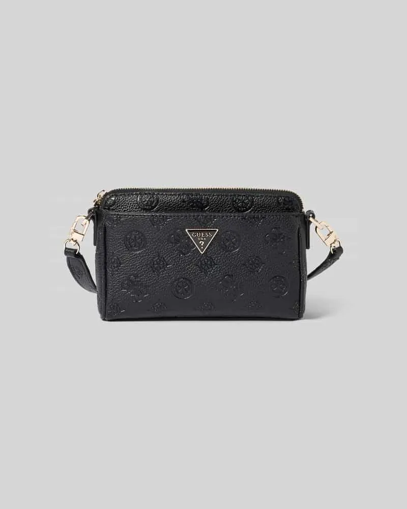 Guess Handtasche mit Label-Applikation Modell 'CRESIDIA II Black