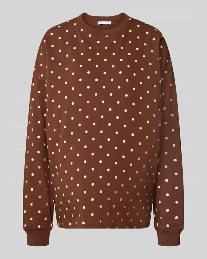 OH APRIL Sweatshirt mit überschnittenen Schultern Dunkelbraun