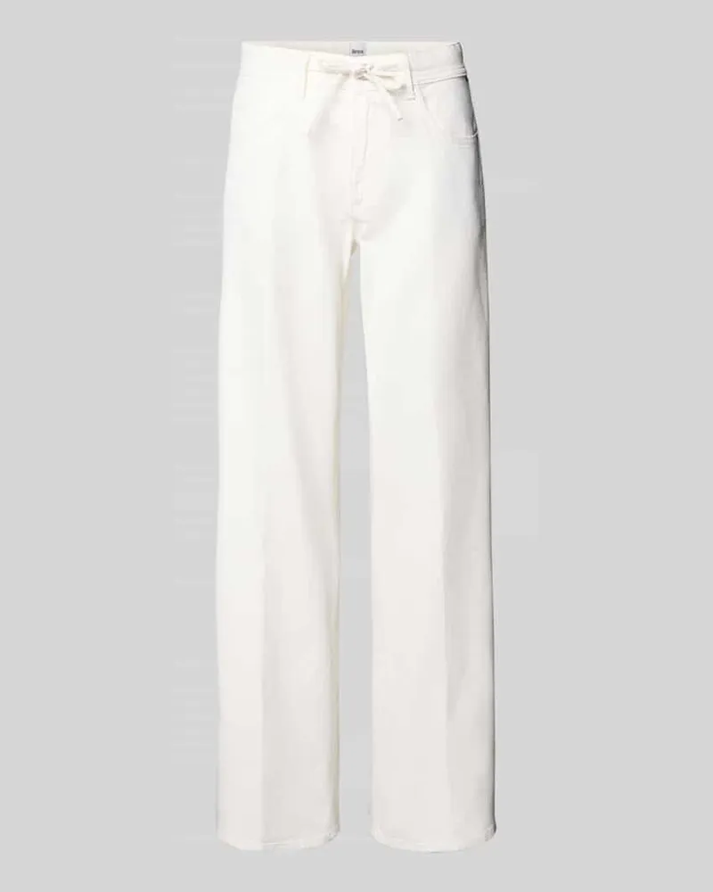 Brax Wide Fit Jeans mit Bindegürtel Modell 'MORGAN Offwhite