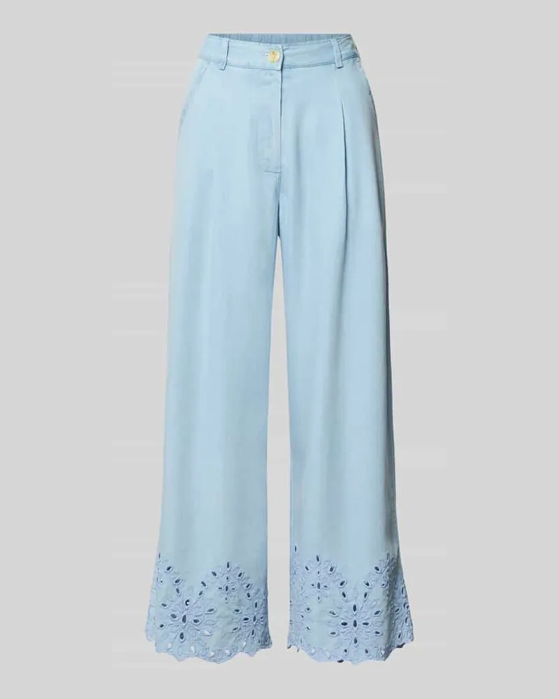 Smith & Soul Hose mit Lochstickerei und französischen Eingrifftaschen Jeansblau