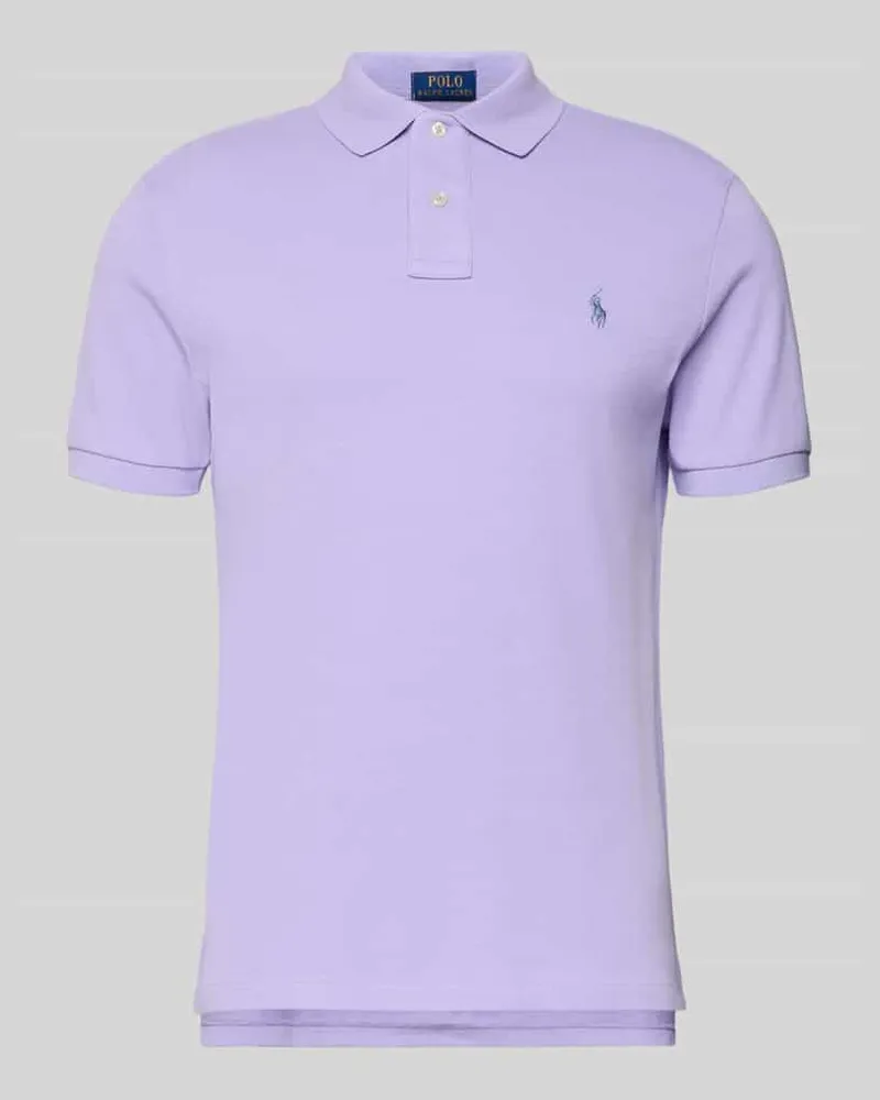 Ralph Lauren Poloshirt mit Label-Stitching Lila