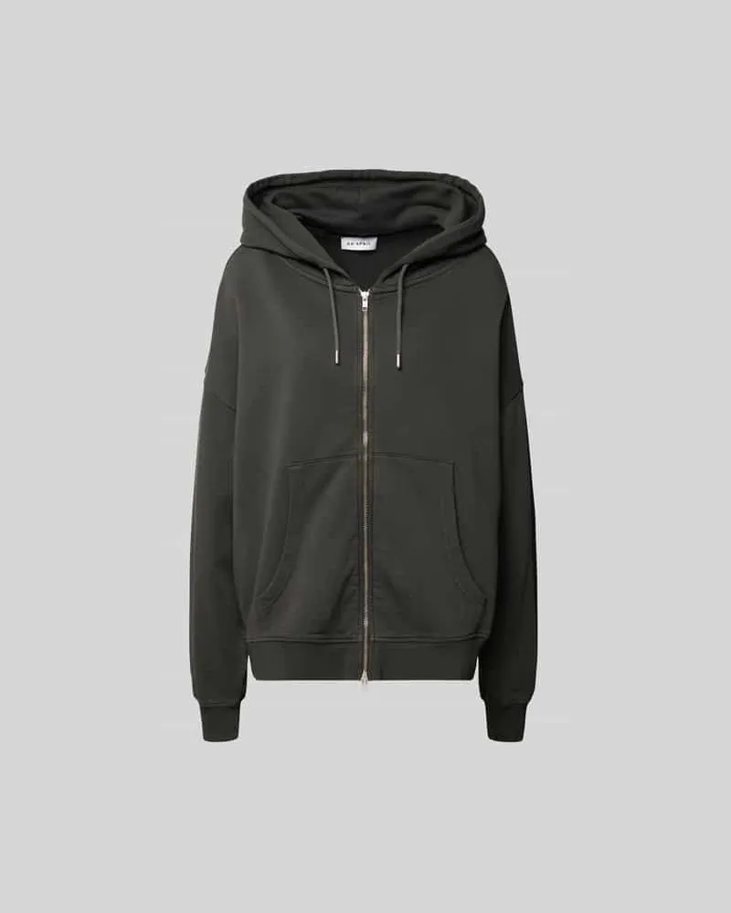 OH APRIL Oversized Sweatjacke mit Kapuze Mittelgrau