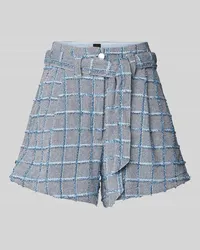 HUGO BOSS Loose Fit Bermudas mit Bindegürtel Modell 'Teofila Hellblau