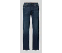 Straight Fit Jeans mit Label-Patch Modell 'TRAMPER