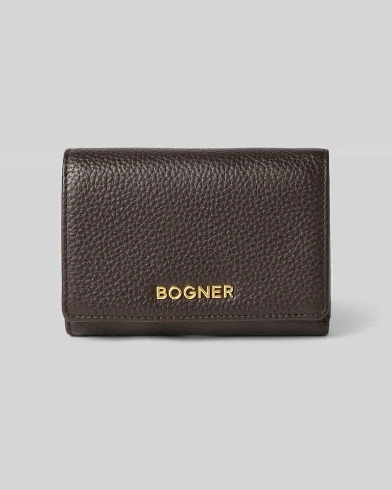 Bogner Portemonnaie mit Label-Detail Modell 'nena Dunkelbraun