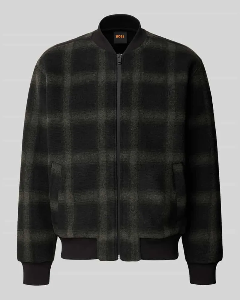 HUGO BOSS Bomberjacke mit Baseballkragen Ze_CheckBomber Black