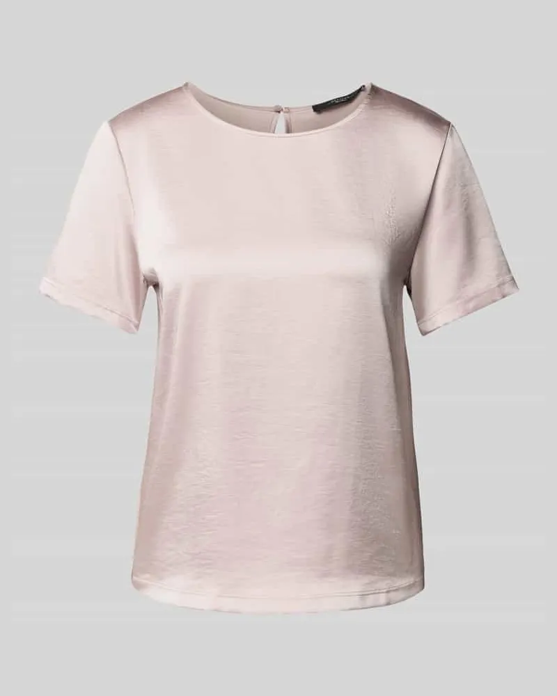 Max Mara Regular Fit T-Shirt aus Satin und Jersey Modell 'GILBERT Hellrosa
