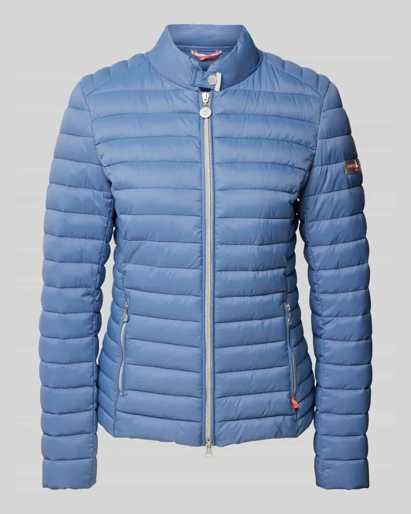 Frieda & Freddies Steppjacke mit Reißverschlusstaschen Modell 'JUDY Blau