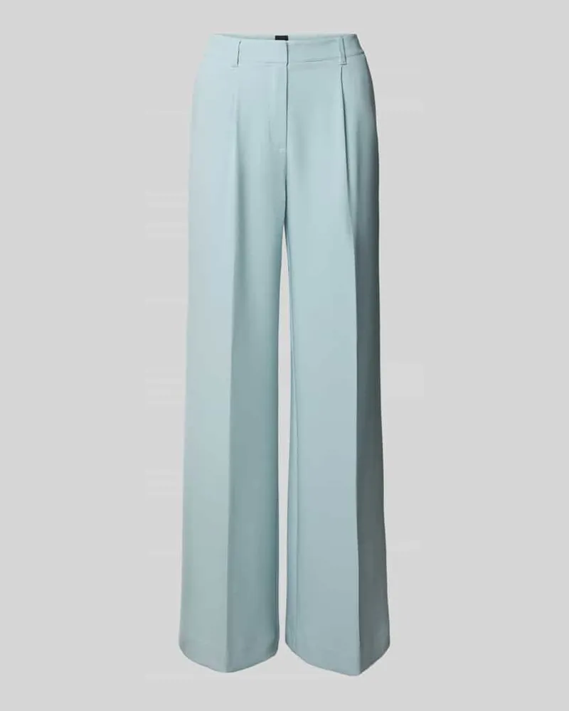 HUGO BOSS Wide Leg Hose mit Gürtelschlaufen Modell 'C-TIWI2 Hellblau