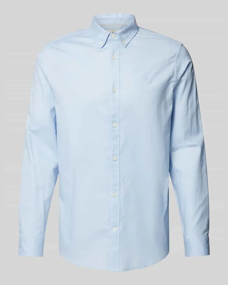Scotch&Soda Regular Fit Freizeithemd mit Knopfleiste Hellblau