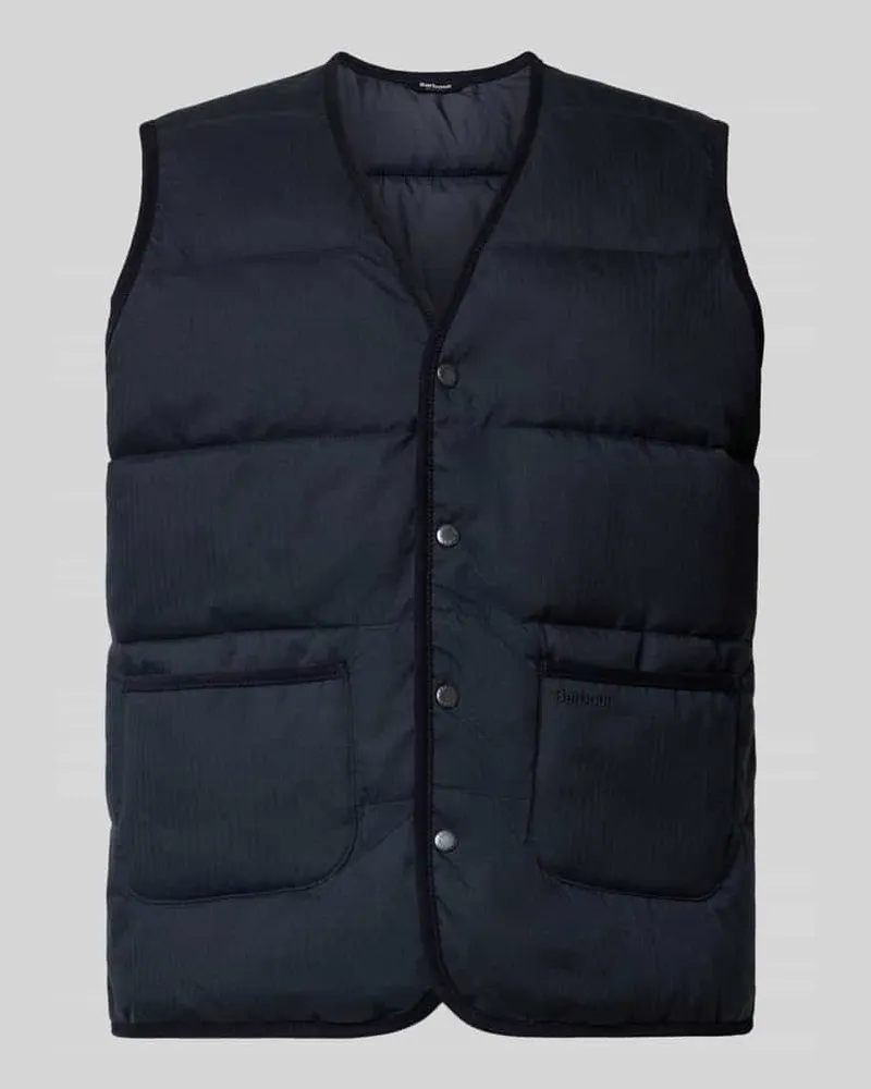 Barbour Steppweste mit aufgesetzten Taschen Modell 'Easthill Marine