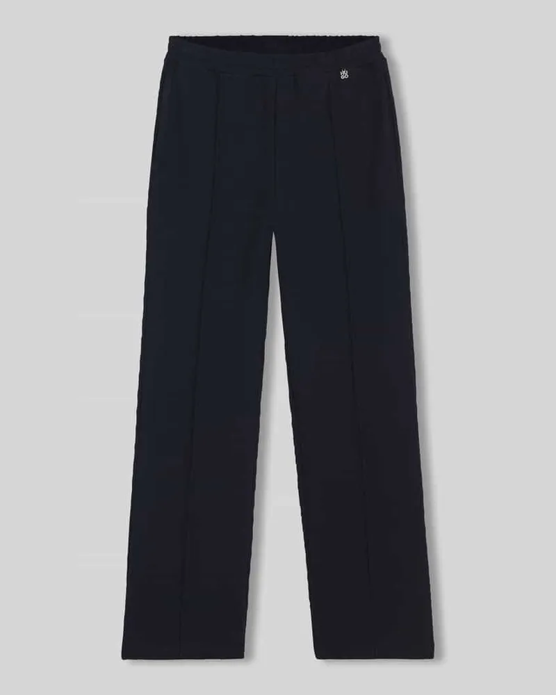 HUGO BOSS Relaxed Fit weite Hose mit Logo-Detail Modell 'NADID Marine