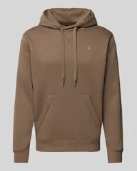 G-STAR RAW Hoodie mit Logo-Stitching Schlamm