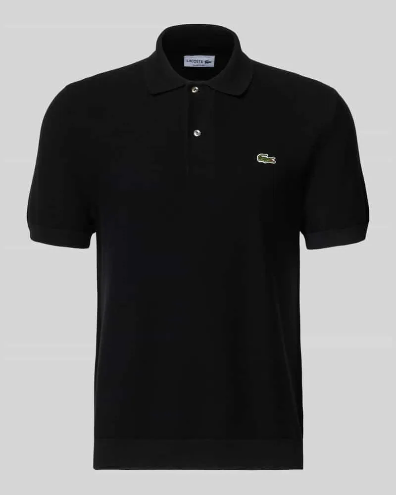 Lacoste Regular Fit Poloshirt aus reiner Baumwolle Black
