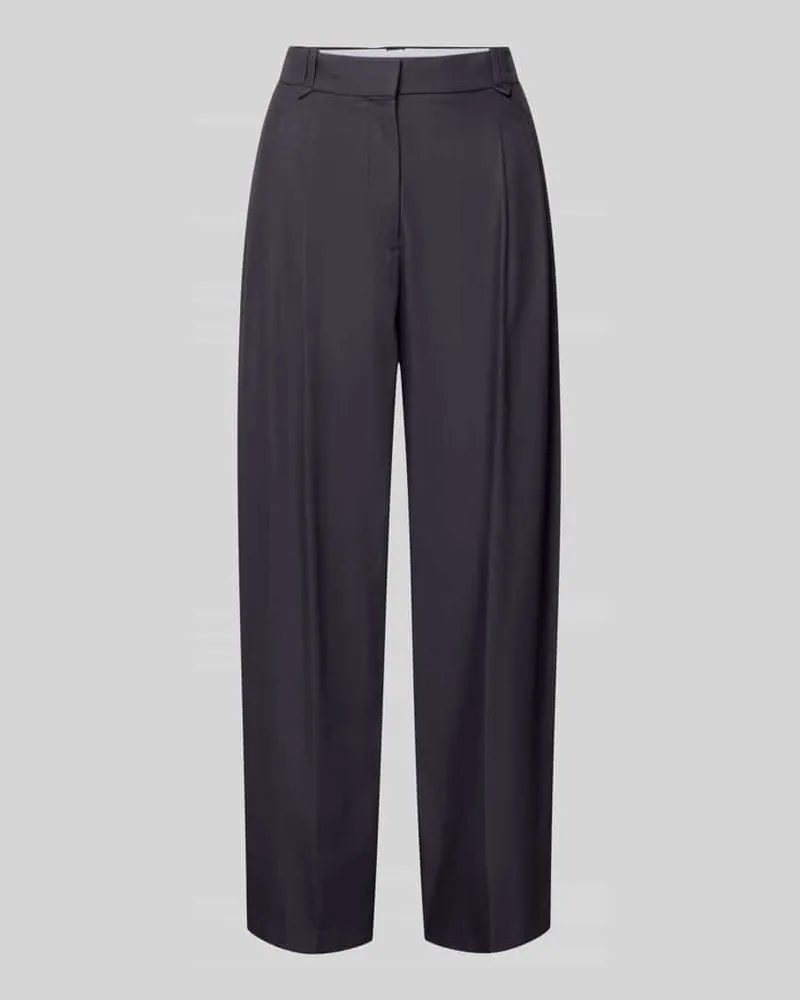 COMMA Stoffhose mit Biesen und Eingrifftaschen Marine