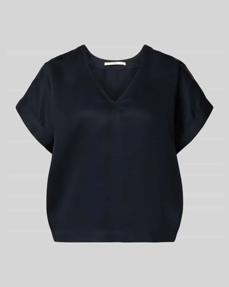 Lanius Relaxed Fit Bluse aus reinem Lyocell Marine