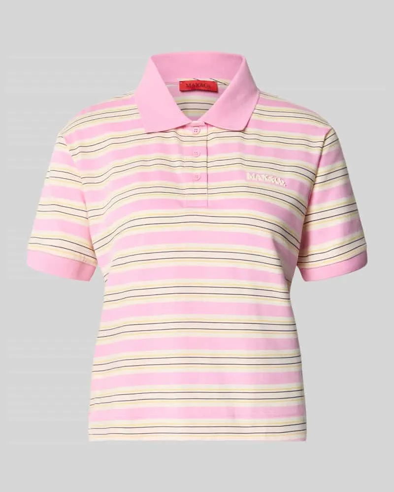 MAX&Co. Regular Fit Poloshirt aus reiner Baumwolle Modell 'MANDARE Pink